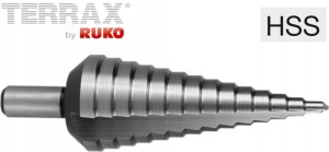 Wiertło wielostopniowe 6-30mm HSS wiertło stopniowe A101052TX Terrax Ruko