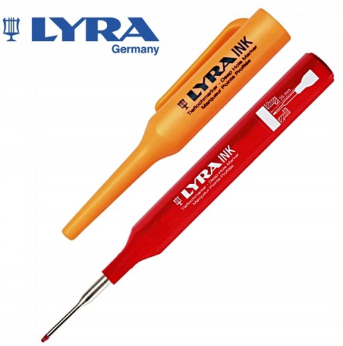 Marker czerwony do głębokich otworów INK 4480017 Lyra