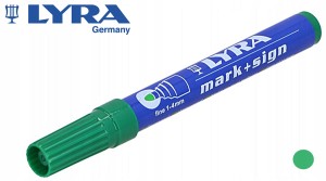 Marker pernamentny zielony okrągły wodoodporny L4020067 Lyra