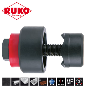 Wykrojnik do blachy 18,6mm łożyskowany do dziurkowania perforator 109186K-Z Ruko