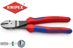 Szczypce boczne 200mm o zwiększonym przełożeniu wielokomponentowa rękojeść 7402200-Z