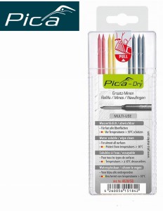 Wkłady 2,8mm do ołówka automatycznego (2x czerwony; 2x żółty; 4x grafitowy) 4020