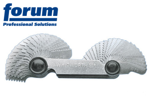 Sprawdzian do gwintów (skok 0,25-6,00mm; 52 listki) - metryczny + Whitworth 8502010