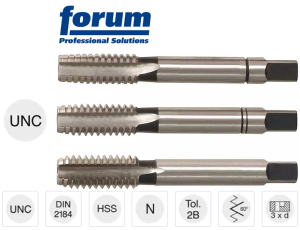 Gwintownik ręczny 3/8"-16 UNC /3szt. HSS DIN2184 P=16 dł.70mm komplet 8325043-Z Forum