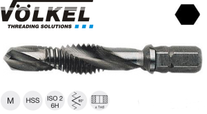 Gwintownik M3 Kombi-Bit 67226 -wiertło gwintujące (wiertło 2,5mm; L=36mm) HSS z chwytem 1/4"