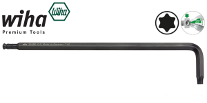 Klucz TORX T15 (136/27) długi z główką kulistą, "366 BE" 32388