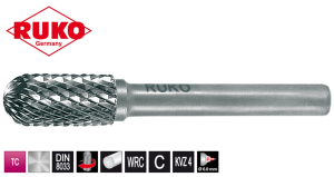 Frez rotacyjny "WRC" 8x16x56/6mm TC kulisto-walcowy (typ C) 116021