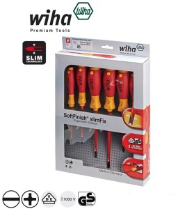 Zestaw wkrętaków "3201 K6" SoftFinish slimFix 1000V (PH1;PH2; płaskie 3,5;4;5,5;6,5) 6szt. 35389