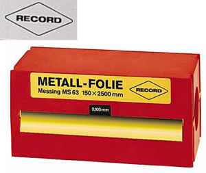 Folia metalowa MS63 0,025mm; w rolce 150x2500mm - z mosiądzu (MS 63) 8702100