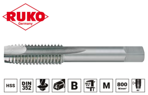 Gwintownik M10 x70/24mm maszynowy krótki HSS DIN 352 - forma B 231100