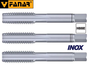 Gwintownik M6 /3szt. HSSE INOX ISO DIN 13 / DIN-352 (P=1 ; dł.56/16mm) - ręczny A2-235801-0060