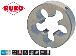 Narzynka okrągła M2,5 HSS (P=0,45; 16x5) DIN-EN 22568 237025