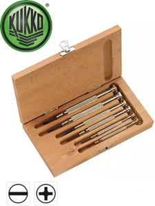 Wkrętaki precyzyjne 250-570 zegarmistrzowskie 6szt. (płaskie 1;1,5;2;3mm PH 00; PH 0) 713737-Z