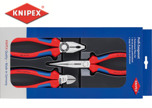 Zestaw szczypiec 00 20 11 szczypce uniwersalne 180mm obcinaczki boczne 160mm szczypce wydłużone 200mm 002011-Z Knipex