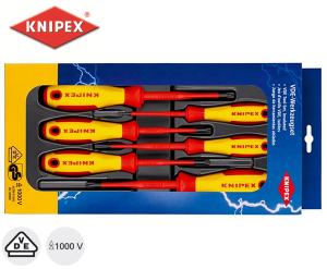 Zestaw wkrętaków izolowanych 1000V 00 20 12 V05 (2 płaskie + Ph/S1 + Ph/S2 + Pz/S1 + Pz/S2) 002012V05-Z