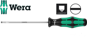 Wkrętak płaski monterski 5,0 x 100/198mm Kraftform Plus 334 007610-Z Wera