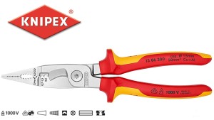 Szczypce do prac elektroinstalacyjnych 200mm 13 86 200 1000V rękojeść dwukomponentowa 1386200-Z