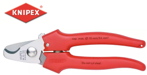 Nożyce do kabli i przewodów 165mm 95 05 165 rękojeść PCW 9505165-Z Knipex