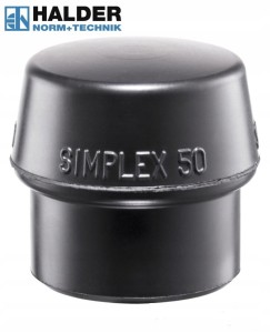 Obuch do młotka brukarskiego 80 Simplex gumowy czarny 3202.080 Halder