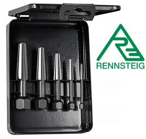 Wykrętaki do śrub M5-M20 2-ostrzowe 5szt. zestaw w pudełku metalowym 4719013 Rennsteig