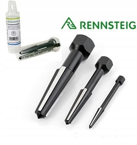 Wykrętaki do śrub stożkowe 2-ostrzowe 3szt. zestaw w pudełku z tworzywa 4719033 Rennsteig