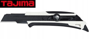 Nóż 25mm z łamanym ostrzem czarno-biały z płetwą DFC671N